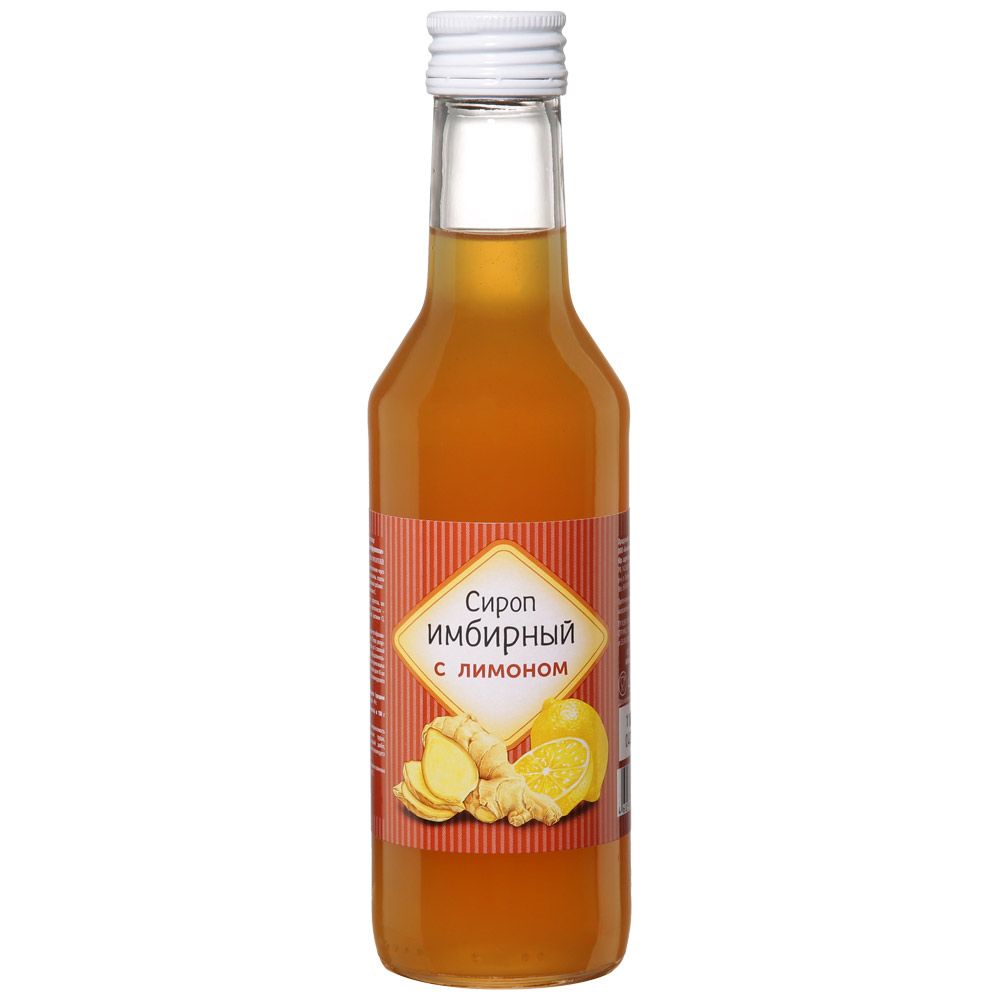 фото упаковки Сироп Имбирный с лимоном на фруктозе