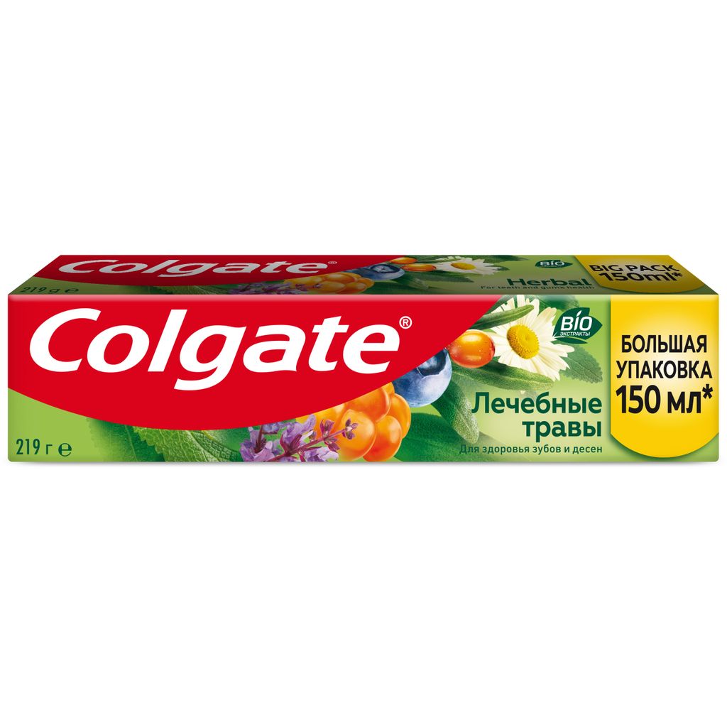 Colgate Лечебные травы зубная паста, паста зубная, 150 мл, 1 шт.