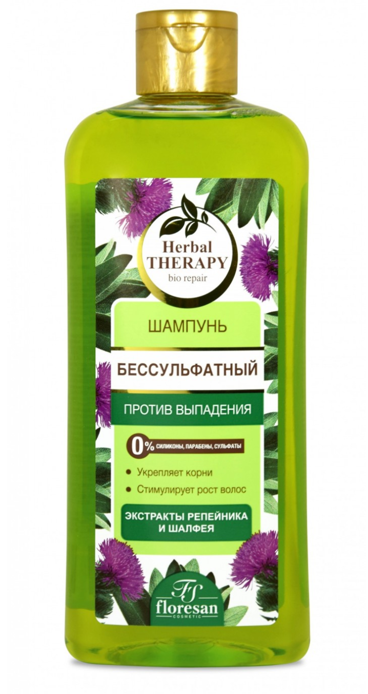 фото упаковки Floresan Herbal Therapy Шампунь бессульфатный Против выпадения