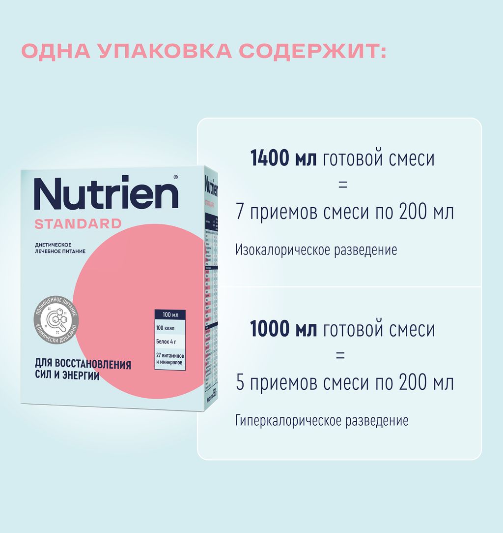 Nutrien Standard, смесь сухая, с нейтральным вкусом, 350 г, 1 шт.