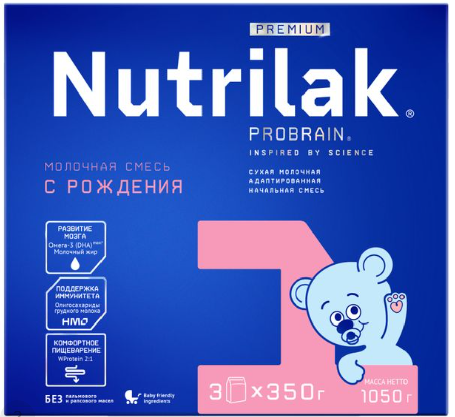 фото упаковки Nutrilak Premium 1 Смесь молочная адаптированная с рождения