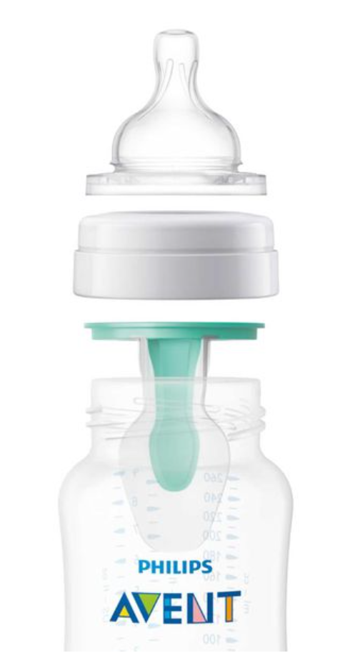 Philips Avent Бутылочка с силиконовой соской Anti-colic Natural Response, 1 +, SCY673/01, бутылочка для кормления, средний поток, 260 мл, 1 шт.