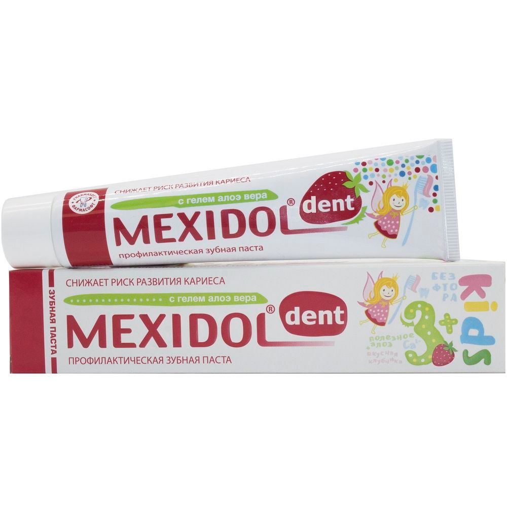 фото упаковки Mexidol dent Kids Зубная паста