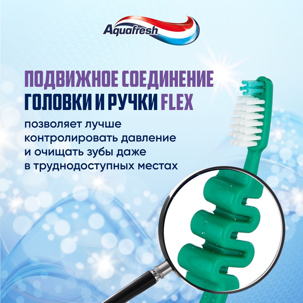 Aquafresh Standard щетка зубная средняя, щетка зубная, 1 шт.