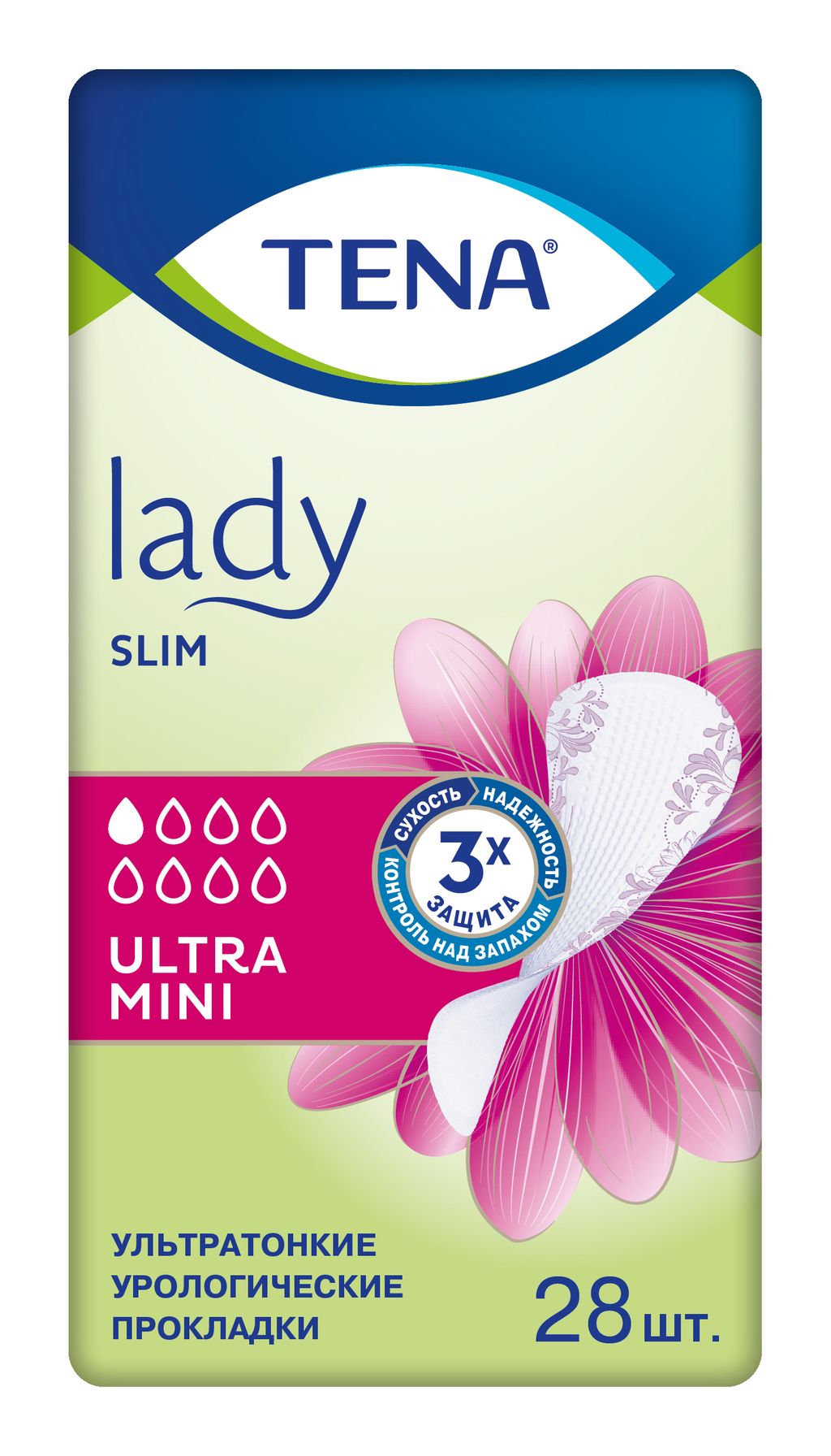 фото упаковки Прокладки урологические Tena Lady Slim Ultra Mini