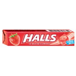 Halls Леденцы Клубника