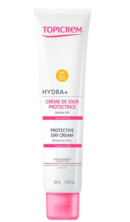 Topicrem hydra+ Крем дневной для лица SPF50, крем, 40 мл, 1 шт.