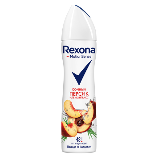 Rexona Антиперспирант Персик и Лемонграсс, аэрозоль, 150 мл, 1 шт.