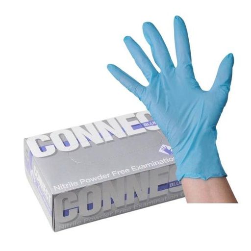 Перчатки смотровые Connect Blue Nitrile нитриловые, S, нестерильная (ые, ый), 100 шт.