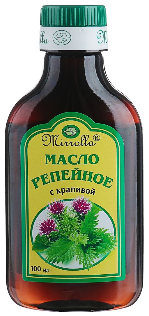 Mirrolla Репейное масло с крапивой, масло косметическое, 100 мл, 1 шт.