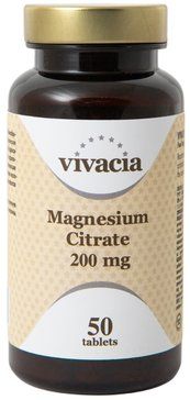 Vivacia Магния Цитрат, 200 мг, таблетки, 50 шт.