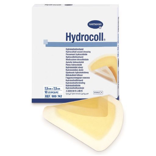 Hydrocoll Повязка гидроколлоидная, 7.5х7.5см, повязка стерильная, 10 шт.